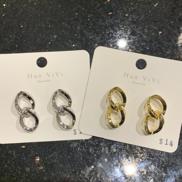 CHAIN EARRINGS - Picture 2 of 2